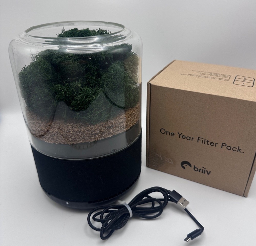Briiv Air Purifier One Year Filter Pack Eco-Friendly Natural Moss Filter System