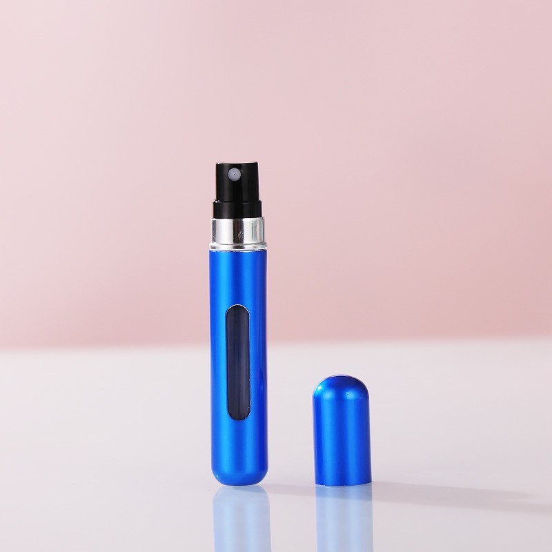 5ml Perfume Refill Bottle w/ Spray - Empty Travel Atomizer Leak-Proof