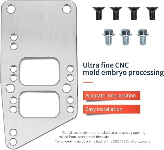 For LS Swap Motor Mounts Adapter Plates - LS Conversion Adjustable Universal Swa