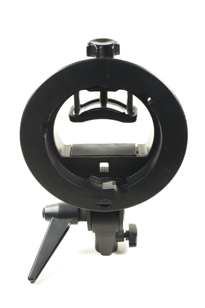 Adjustable Bowens Type S-Mount Bracket Flash Holder for off Camera Flash