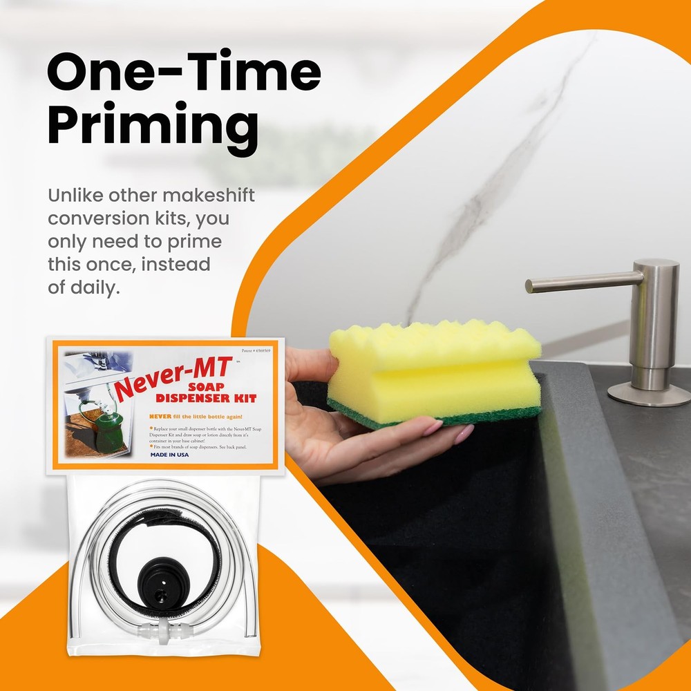 Never - MT - The Original Soap Dispenser Conversion Kit - One Size, Color