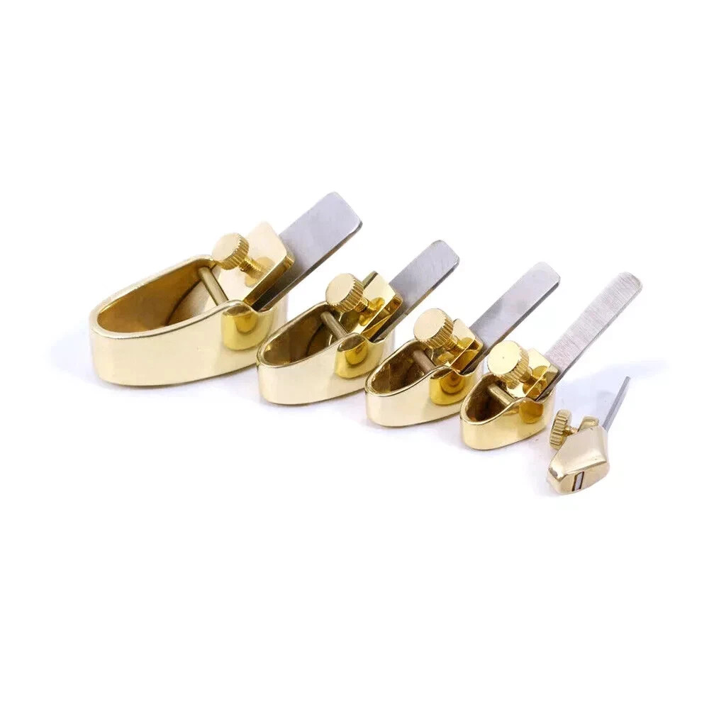 5pcs Mini brass planes, curved bottom Violin making tools planes