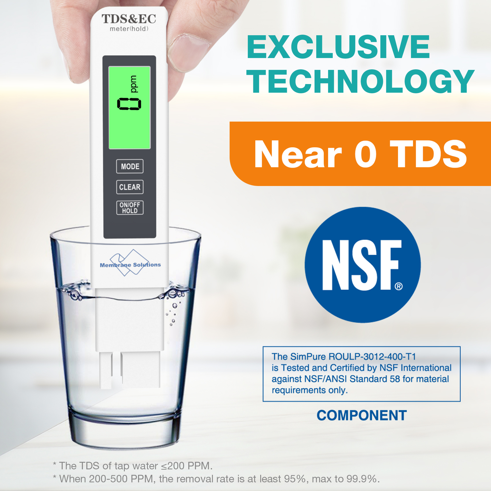 WP2-400GPD UV Reverse Osmosis Drinking Water Filter System Drinking Water 0 TDS