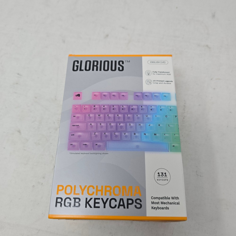 Glorious - Polychroma Translucent Universal RGB Keycaps for 100% 85% 80% TKL