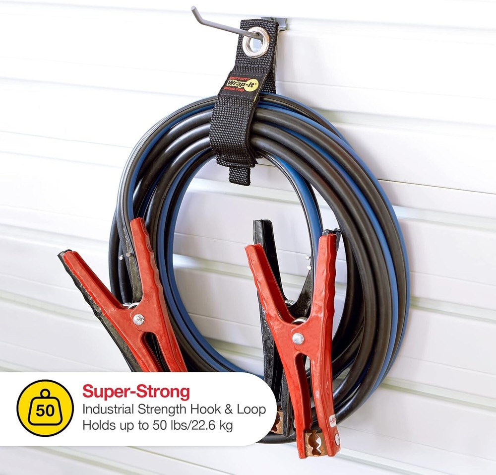 Versatile 10-Inch Heavy-Duty Storage Straps, 6-Pack for Efficient Organization