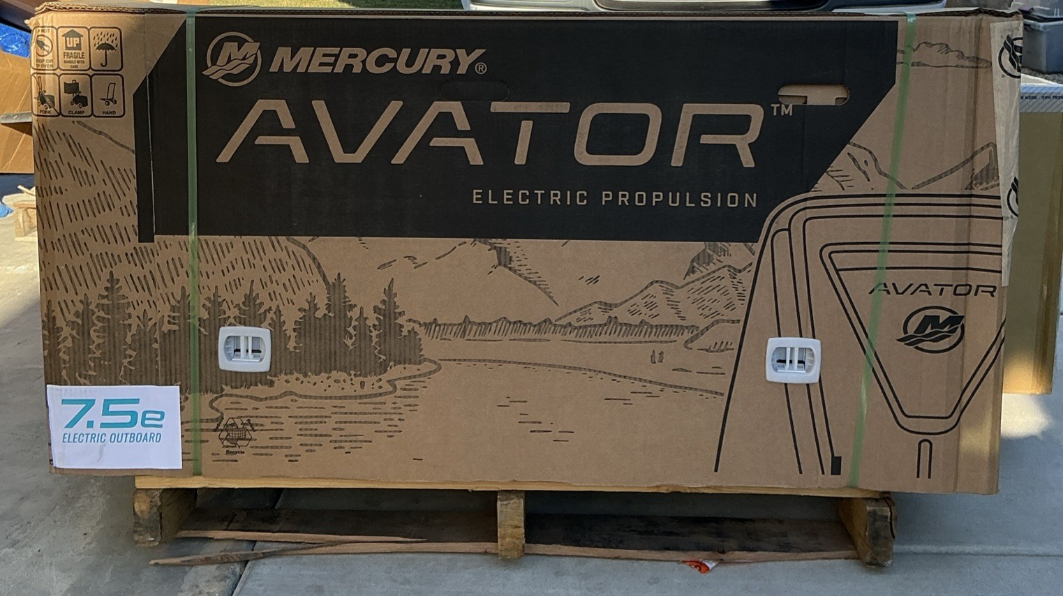 Mercury Avator 7.5e Electric Outboard Motor Kit, 15" Shaft