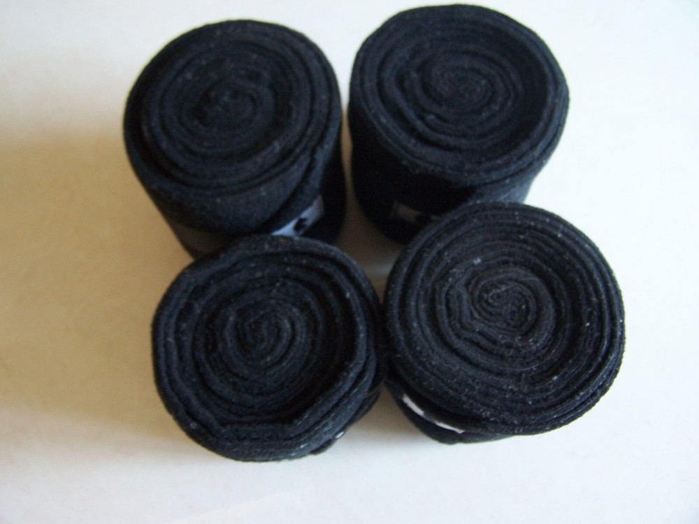 Classic Equine Polo Wraps Black