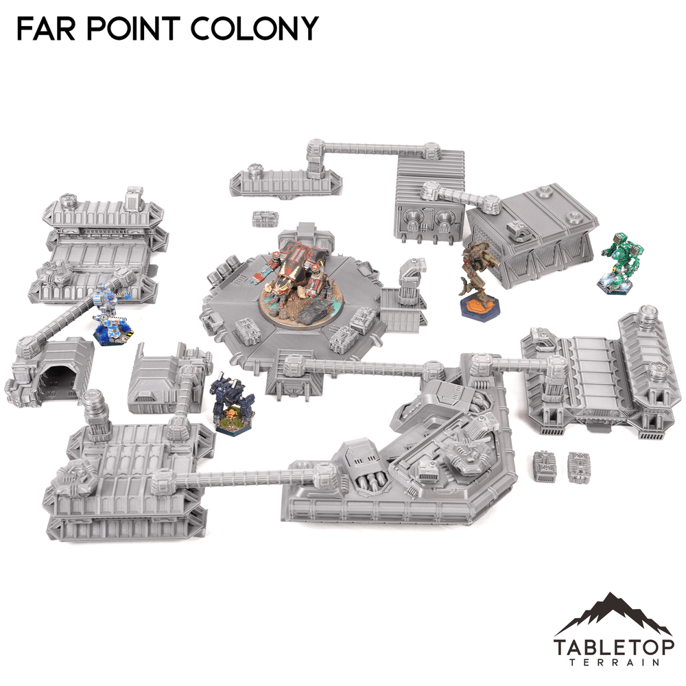 Farpoint Colony TechScape - 6mm - Small Scale Mech Wargames 6mm 8mm