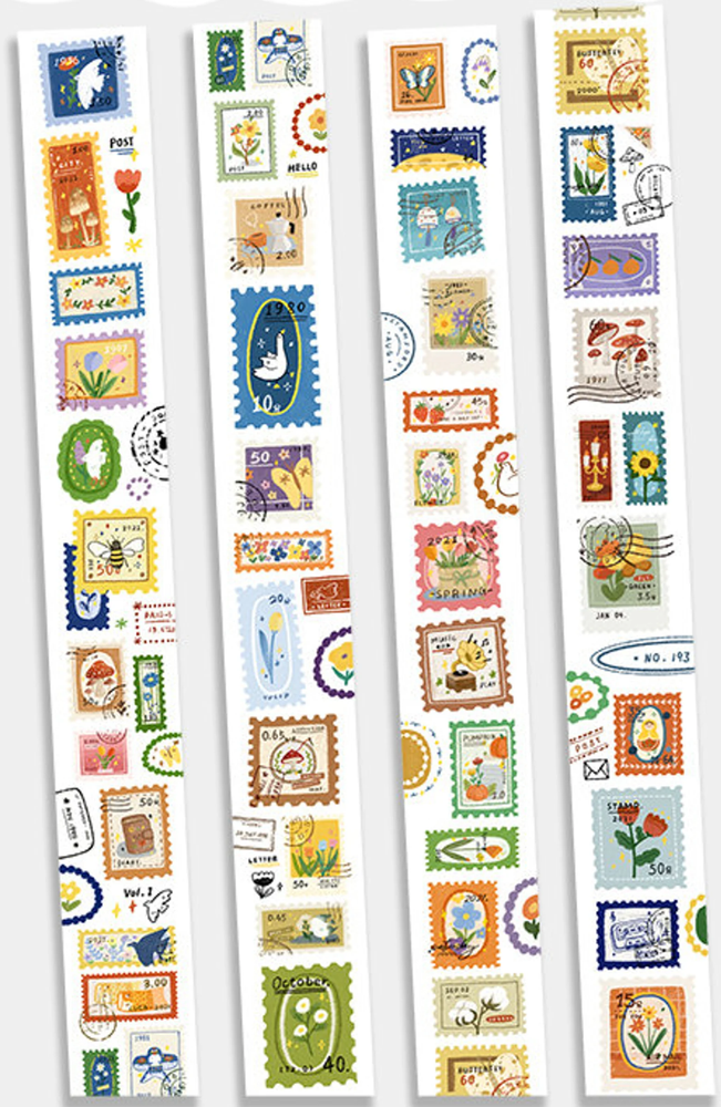 Snail Mail Postage Stamps PET Tape SAMPLE LOOP