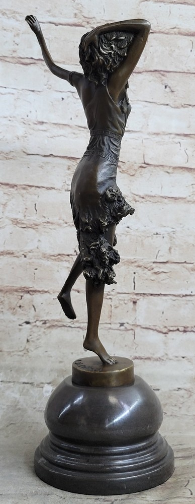 100% Solid genuine Bronze Colinet Dancer Home office Decoration Decor Figurine