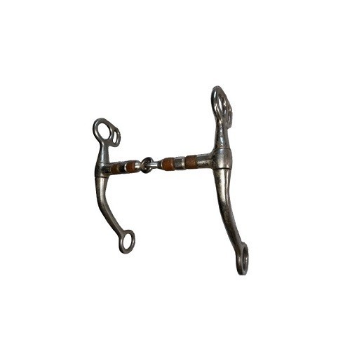 Horse bit 5" Tom Thumb Western Curb Training Bit Preowned Copper Rollers Snaffle