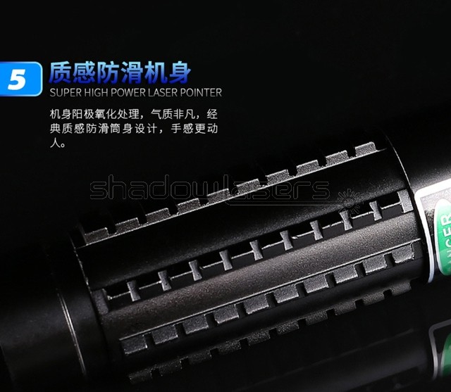 450nm Blue Laser Pointer Pen Adjustable Focus Laser Flashlight Visidle Beam+BOX