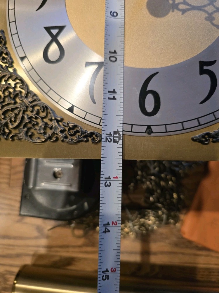 Herschede 629 Grandfather Clock Dial Movement Weights Pendulum Chimes Chains