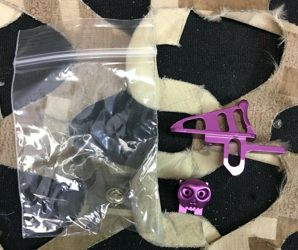 NEW HK Army Rotor/LTR Skeleton Power Button & Release Trigger Kit - Purple