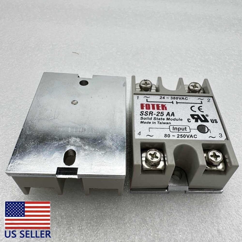 1PC NEW SSR-25AA Solid State Relay Input 80-250V AC Control AC 24V-380V