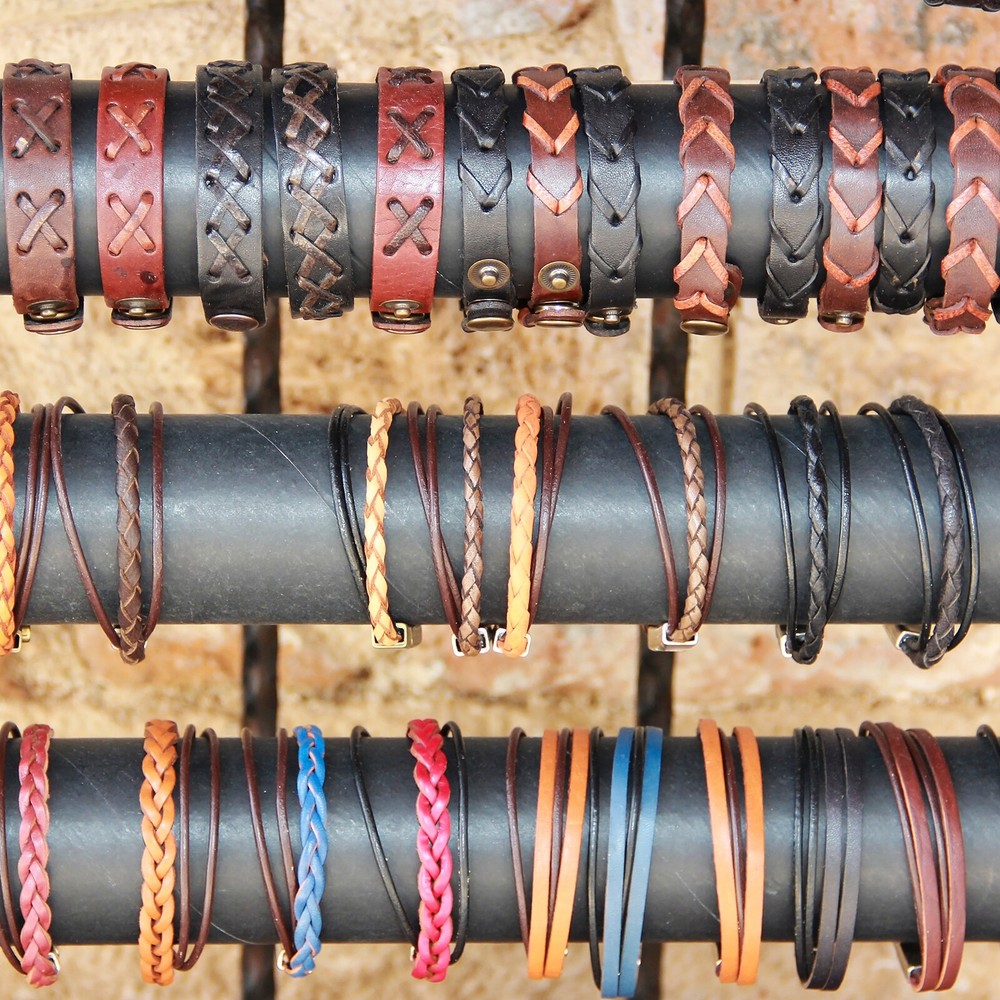 Faux Leather Braided Cord Leather String, 4mm x 2m, Black