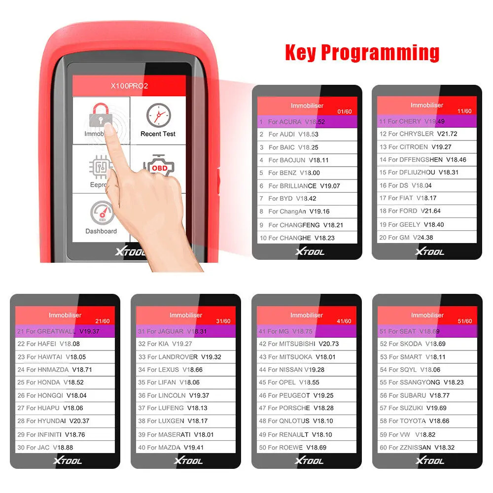XTOOL X100 Pro2 Auto Key Diagnostic Tool New IMMO Car OBD2 Scanner EEPROM