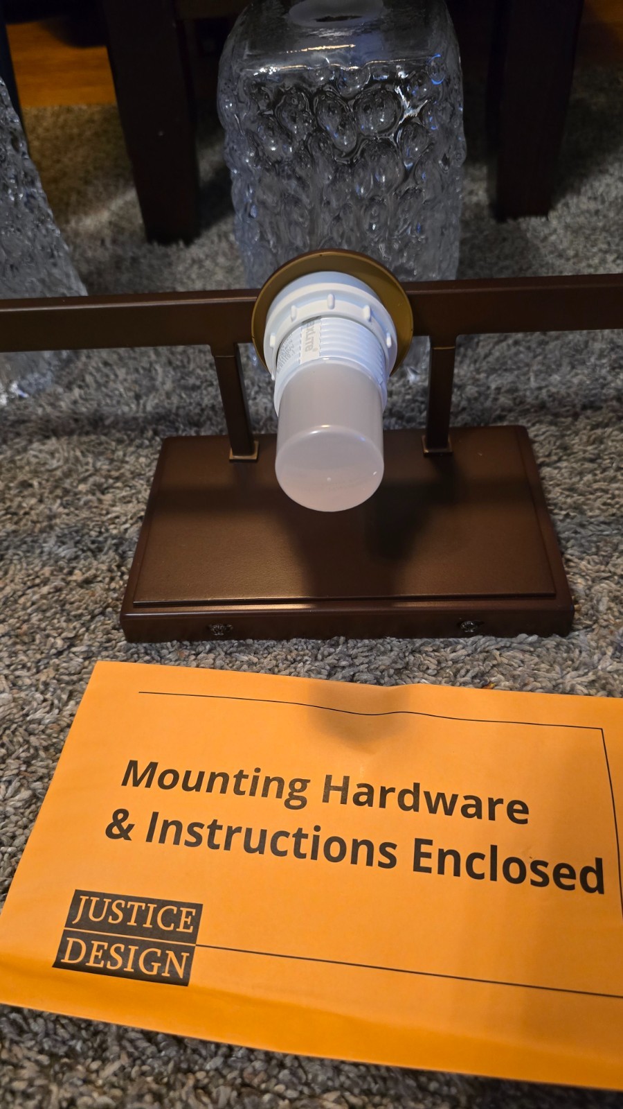 Justice Design Veneto Luce Era 25" 3-Light LED Bath Vanity Light Open Box