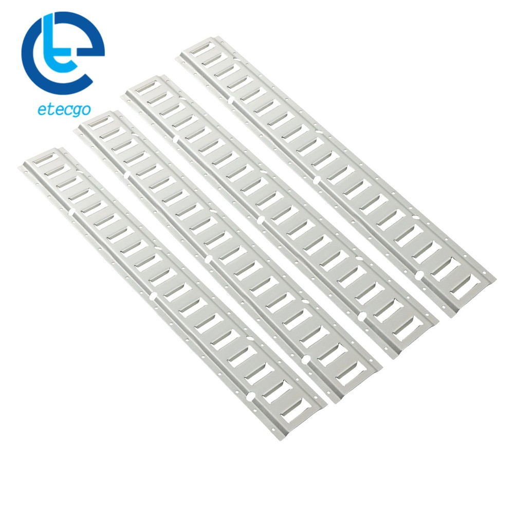 4x 3' Silver E Track Rails Galvanized Steel Construction For Freight Trailers