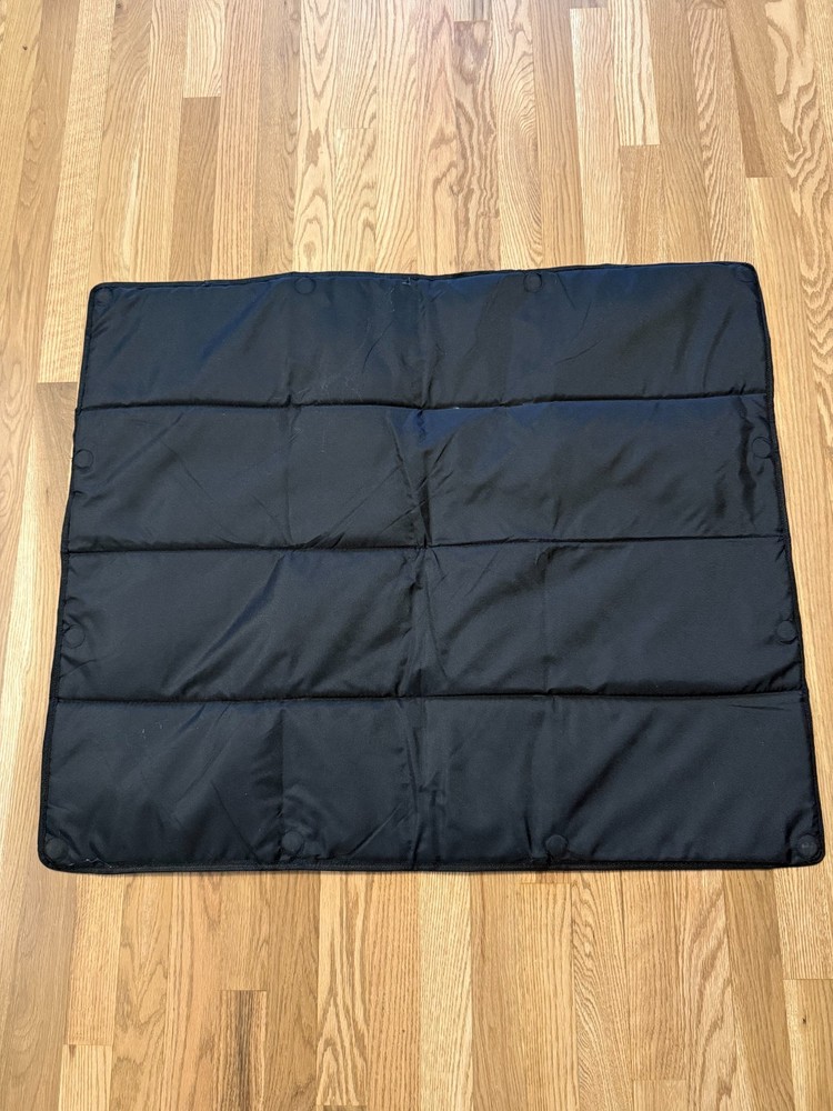 Black Draft Stopper for Fireplace - 30x36 inches