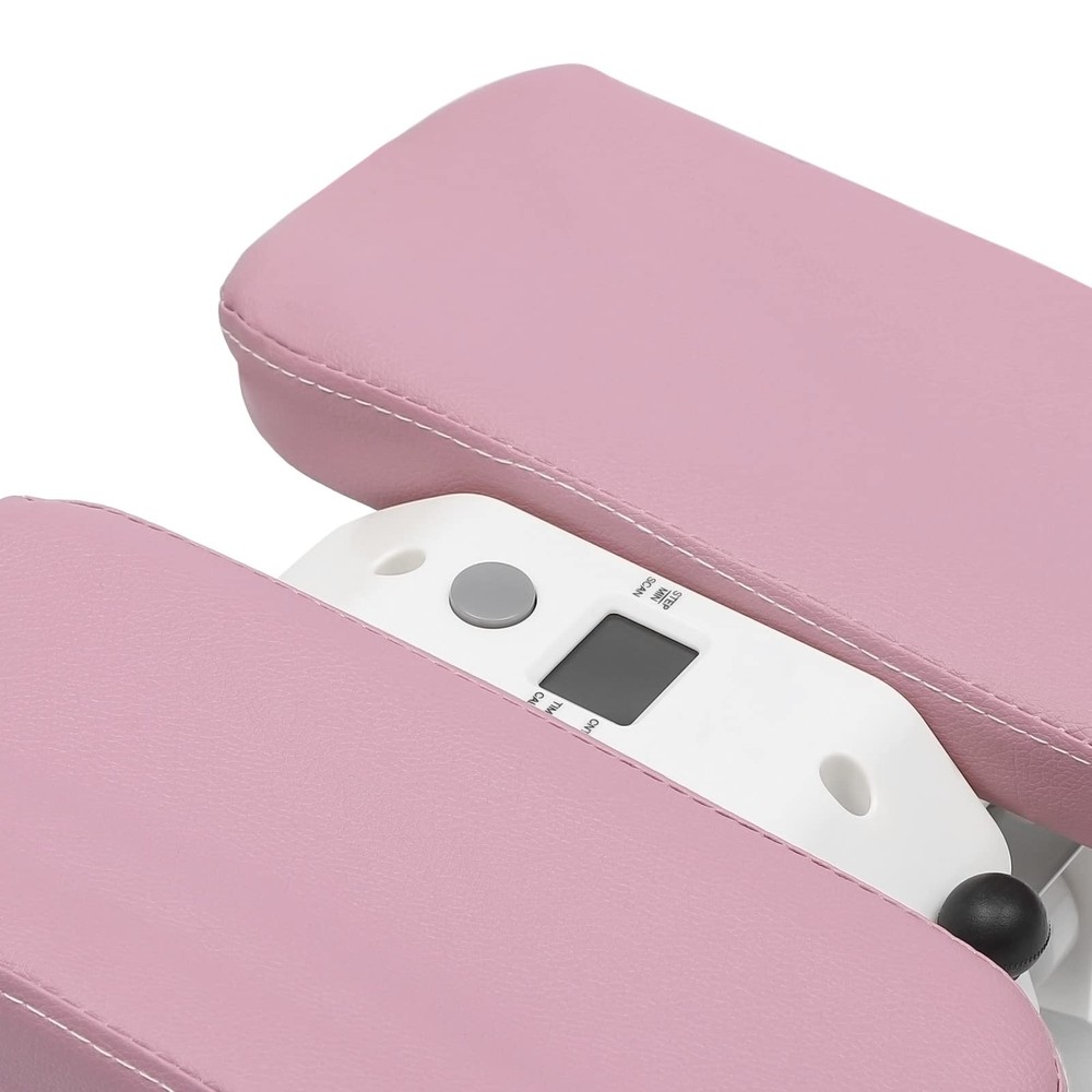 Adjustable Ab Machine Full Body Workout Home Exercise Pink Rotatable Cushion