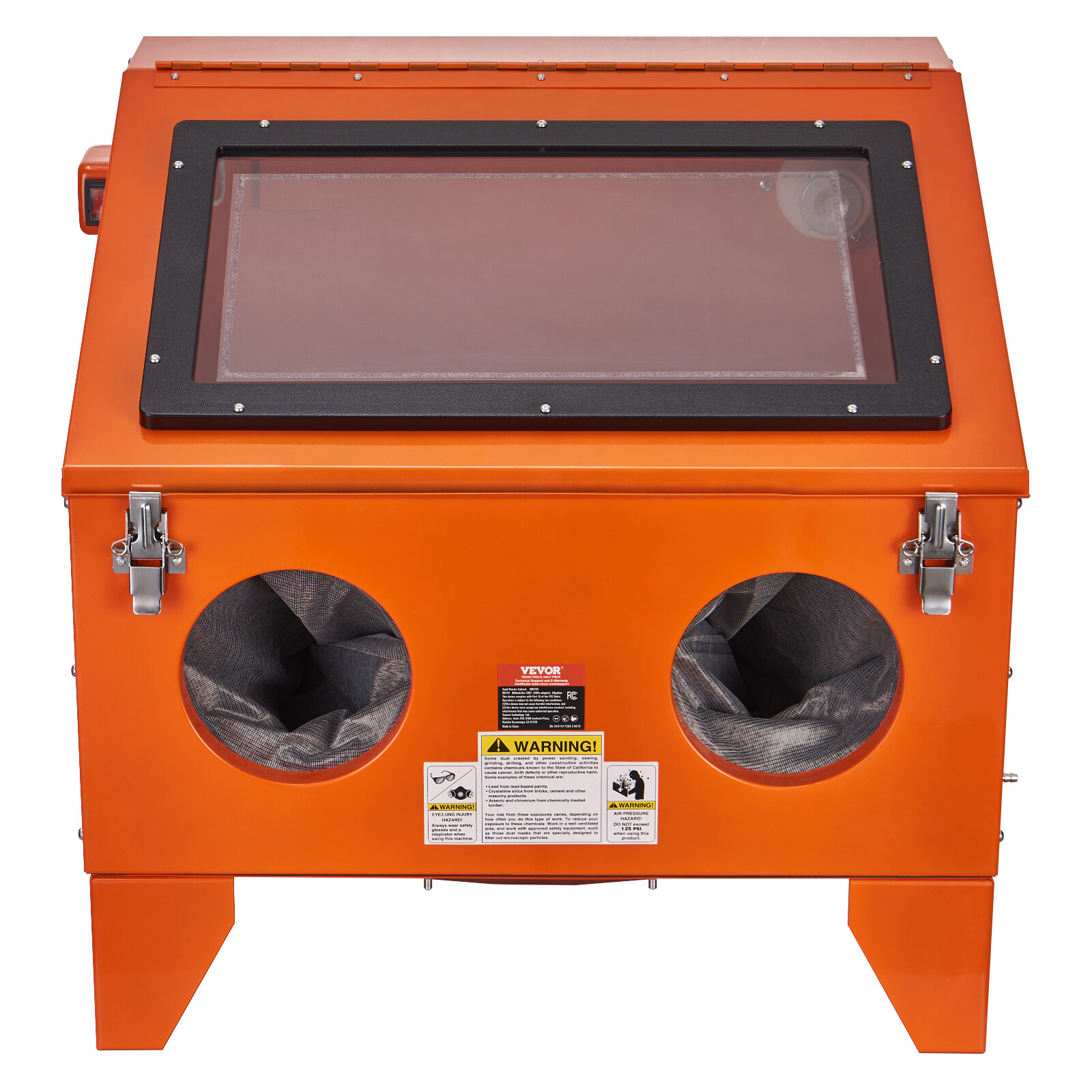 VEVOR 40 Gallon Sandblasting Cabinet Benchtop Cabinet with Blasting Gun 4 Nozzle