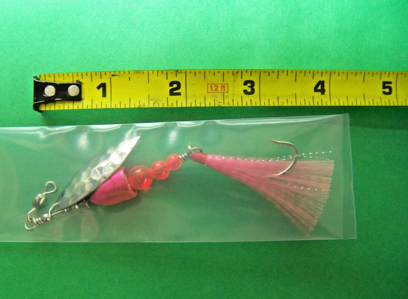 Trout Salmon Steel head Spinner Pink .35 Ounce 9 Grams 1/0 single Hook New USA