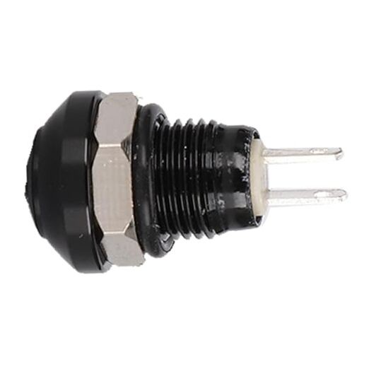 Momentary Push Button Switch, 1A 24V 8mm Mini No Lock Round Switch Mini Black
