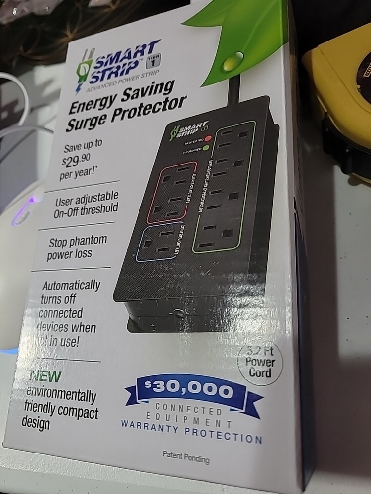 Smart Strip KCG-7MVR Energy Saving Surge Protector with Autoswitching Technology