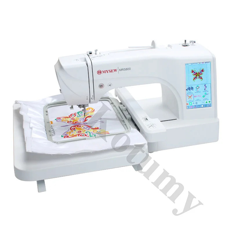 220V/110V Computerized Embroidery Machine 7-inch Large LCD Touchscreen