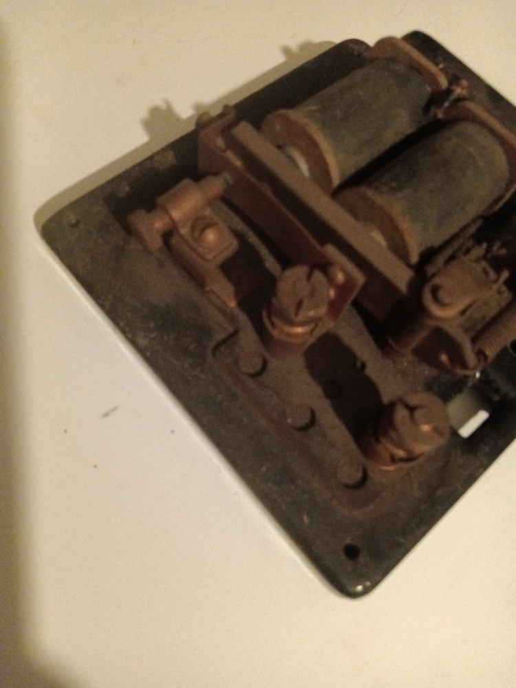 Vintage Edwards Cast Iron And Brass Electrical Relay Component