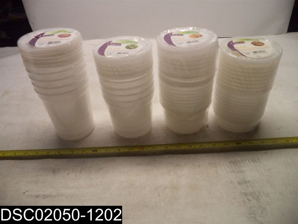 QTY=30 Sets: 4 Different Sizes Nicole Collection Containers and Lids