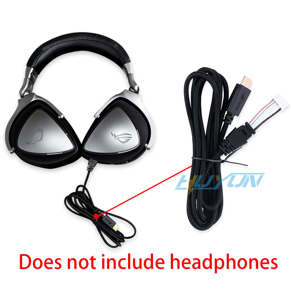 USB-C Headphone cable for Asus ROG Delta S Wired Gaming Headset Replacement
