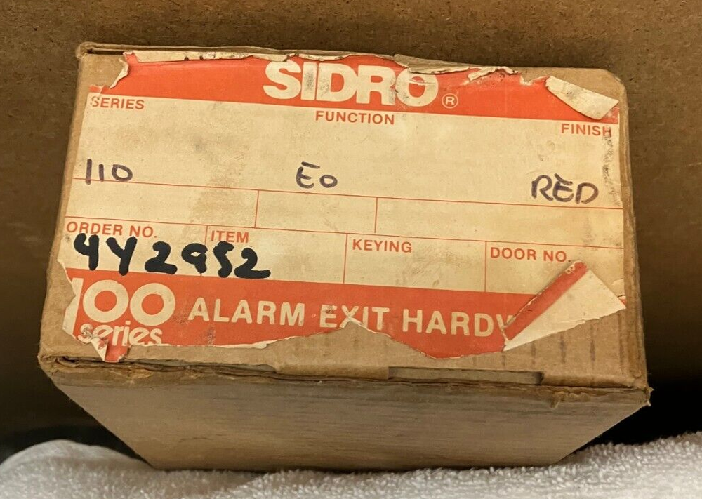 sidro 110 series red alarm exit hardware 442952