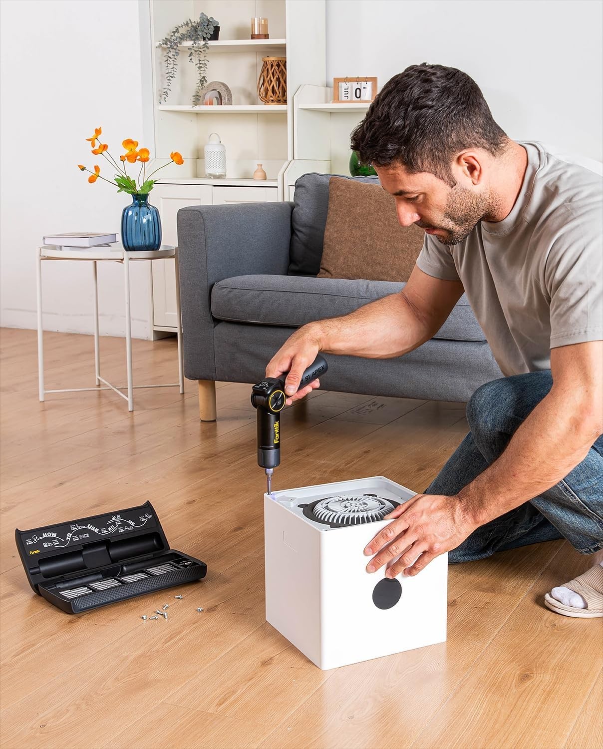 Fanttik S1 APEX Electric Screwdriver, Pivot Handle Screwdriver, Max 7N.m High To