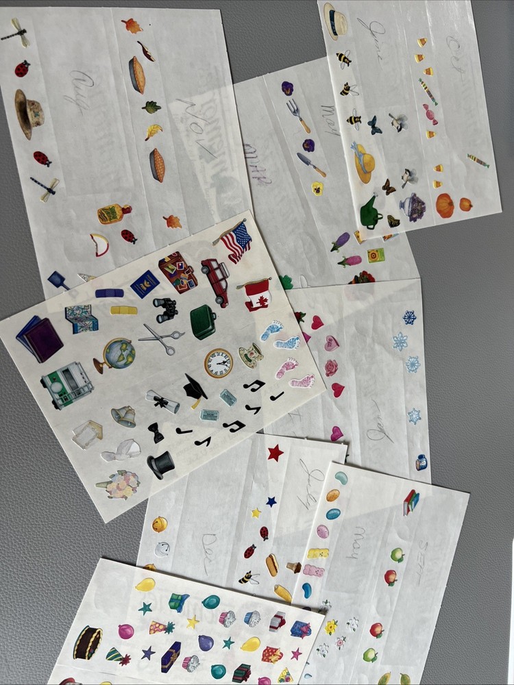 Creative Memory Lot Scrapbooking Stickers Paper Tags