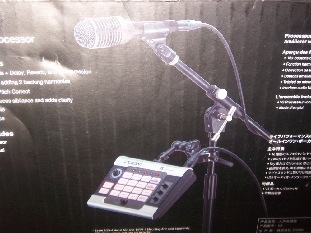 NEW Zoom V3 Vocal Processor USB Audio Interface 16 Voice Effect 3-Part Harmonies