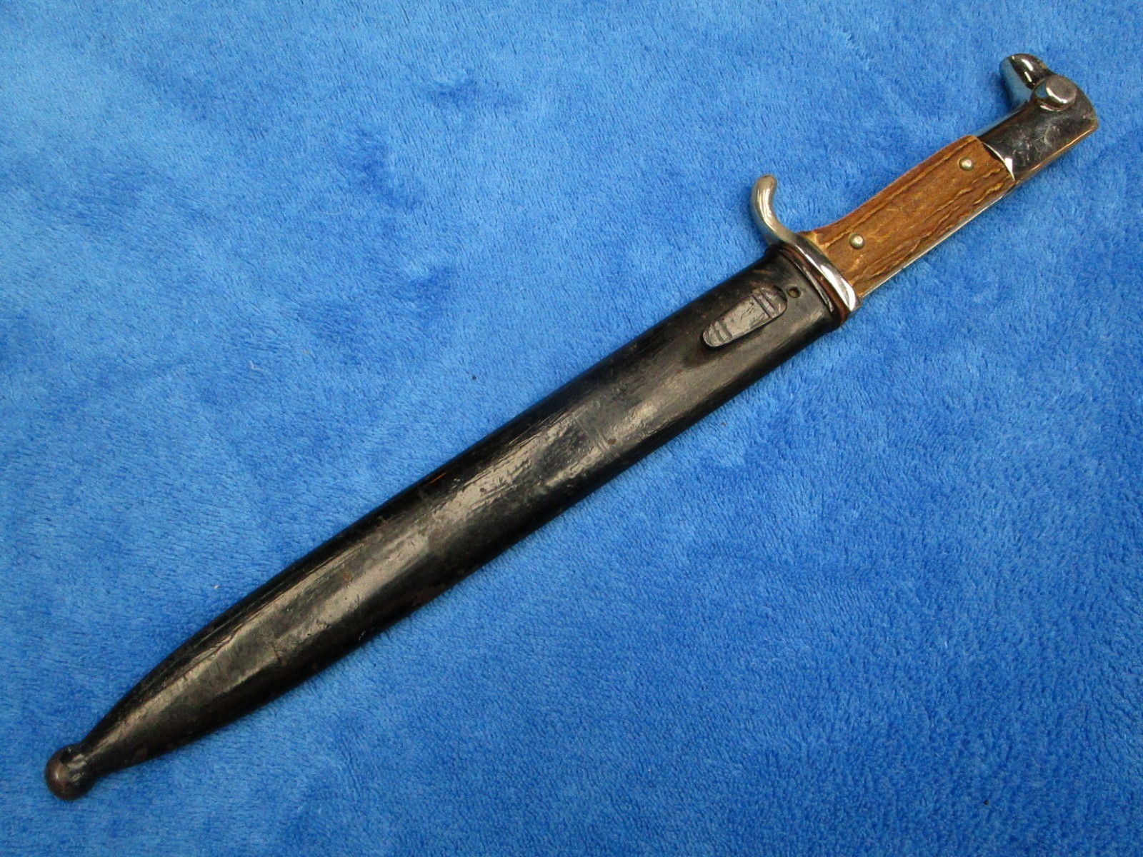 ORIGINAL WW2 GERMAN NCO DRESS BAYONET AND SCABBARD MAKER A.WINGEN SOLINGEN