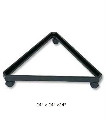 Gridwall Grid Wall Triangle Triangler Display Base Casters Rolling Black 24"