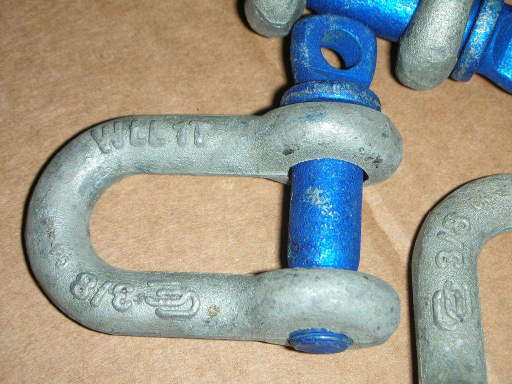 CAMPBELL Chain 5430635 543-0635 3/8In 1T 2000# Chain Shackle Clevis Galv USA!