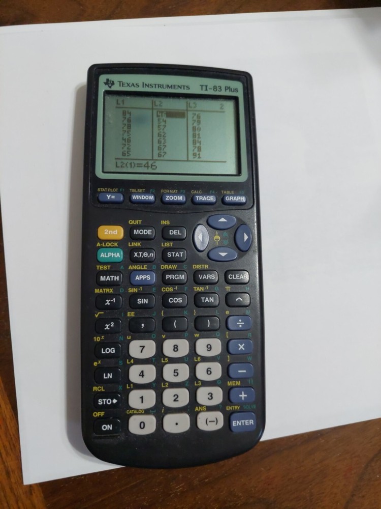 texas instruments ti-83 plus calculator