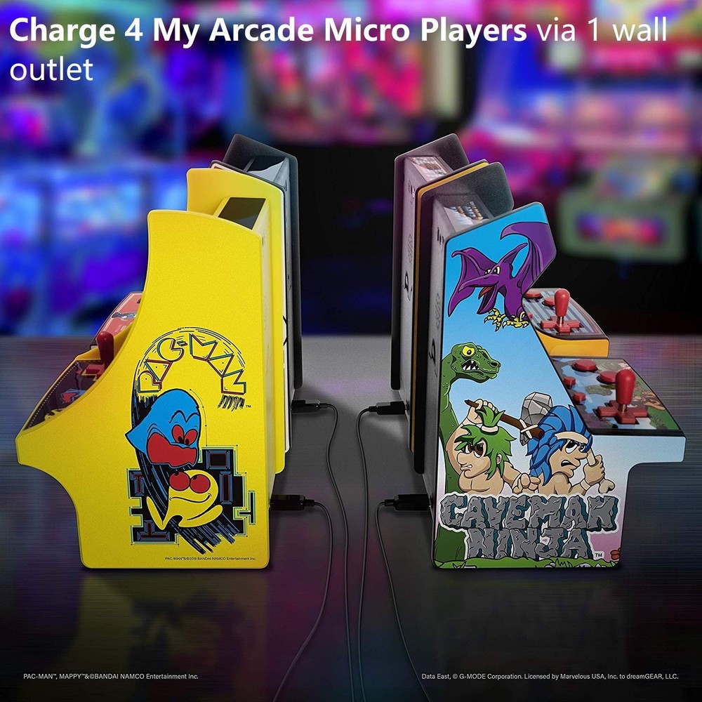 My Arcade Multi-Cable - USB Splitter Cable for Micro Player 5 feet, Black