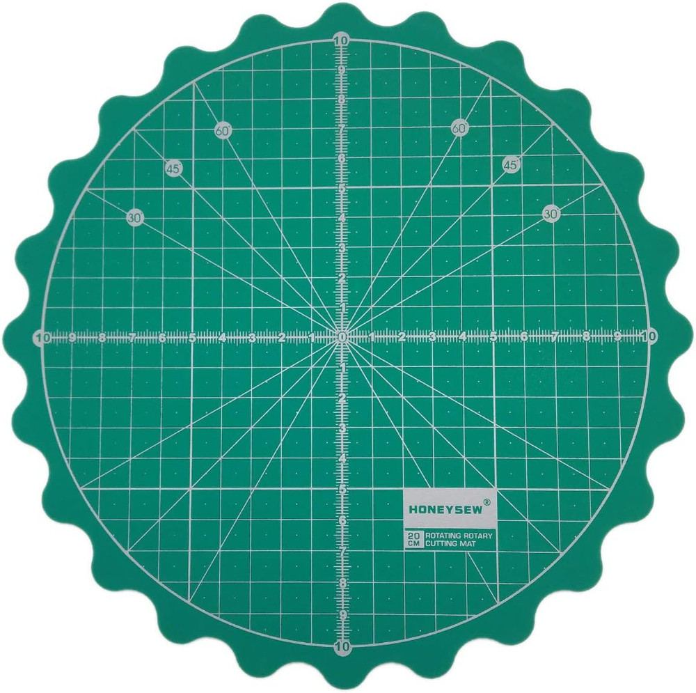 Circle Rotary Cutting Mat Diameter 20cm(8") Self Healing for Any Table Protec...