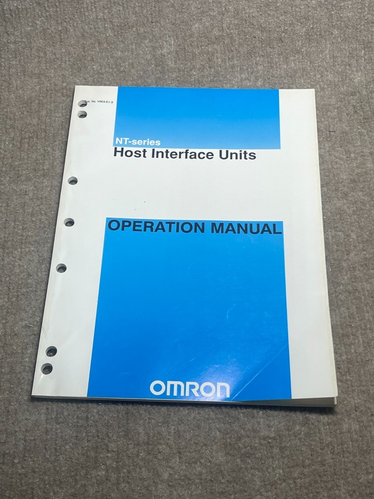 Omron Host Interface Units Operation Manual NT-series