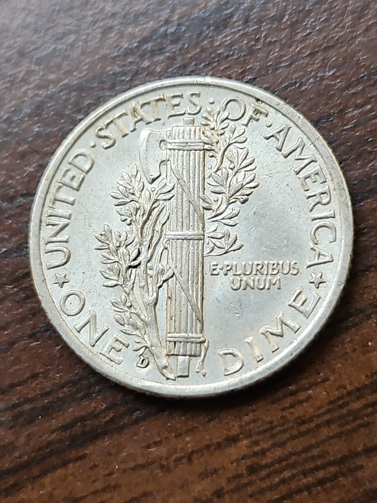 1937 D Silver Mercury Dime