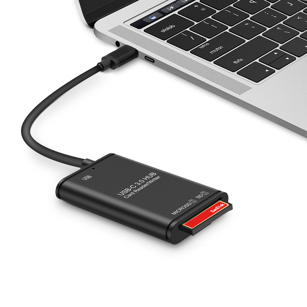 USB C to SD Card Reader Writer USB 3.0 OTG Adapter Micro SD Memory Card Reader