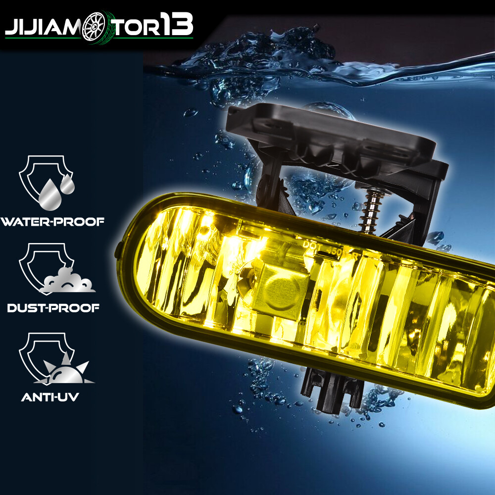Yellow Bumper Fog Lights Driving Lamps Fit For 2000-2006 Chevy Suburban Tahoe