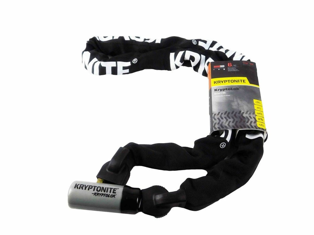 Kryptonite Evolution Series 4 Disc Lock Orange 915 w/ 5ft Integrated Chain