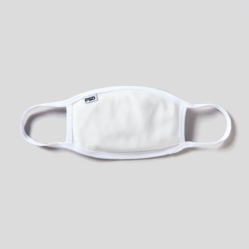 PSD White Mask Face Mask