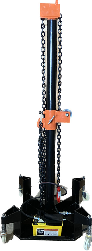 10 TON AUTO BODY PULLING TOWER Frame Machine INCLUDE PUMP CYLINDER CHAINS BEST1